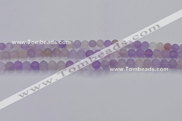 CAN200 15.5 inches 4mm round matte ametrine beads wholesale