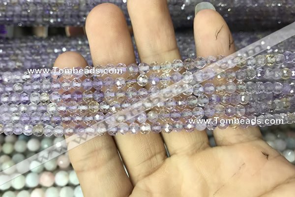 CAN210 15.5 inches 4mm round faceted ametrine beads wholesale