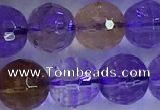 CAN226 15.5 inches 9mm faceted round ametrine beads wholesale