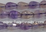 CAN23 15.5 inches 10*14mm faceted teardrop natural ametrine beads