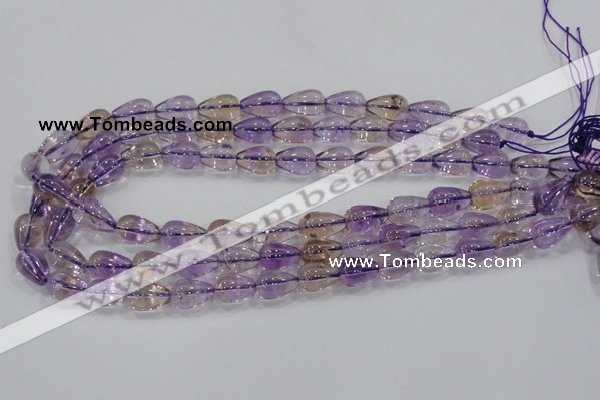 CAN26 15.5 inches 10*14mm teardrop natural ametrine gemstone beads