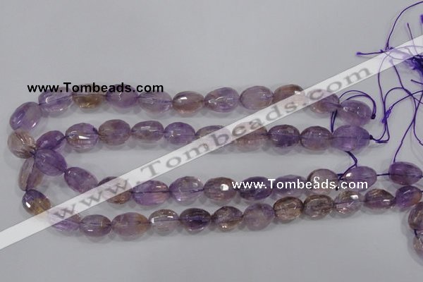 CAN28 15.5 inches 12*16mm faceted nugget natural ametrine beads