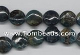 CAP08 15.5 inches 12mm flat round apatite gemstone beads wholesale