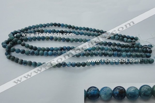 CAP301 15.5 inches 6mm round natural apatite gemstone beads