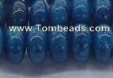 CAP373 15.5 inches 8*14mm rondelle apatite gemstone beads