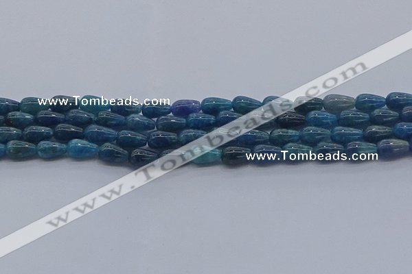 CAP375 15.5 inches 6*10mm teardrop apatite gemstone beads