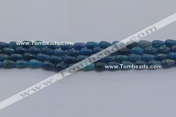 CAP375 15.5 inches 6*10mm teardrop apatite gemstone beads