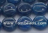 CAP382 15.5 inches 12mm flat round apatite gemstone beads