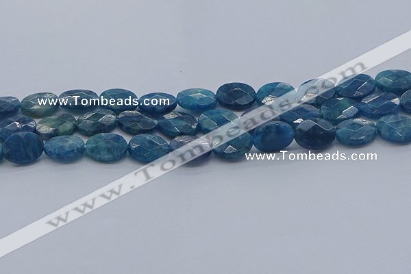 CAP390 15.5 inches 10*14mm faceted oval apatite gemstone beads