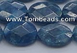 CAP392 15.5 inches 13*18mm faceted oval apatite gemstone beads