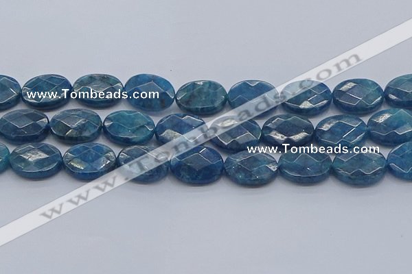 CAP393 15.5 inches 15*20mm faceted oval apatite gemstone beads