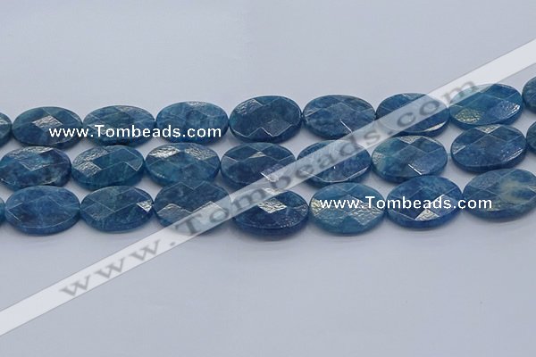 CAP394 15.5 inches 18*25mm faceted oval apatite gemstone beads