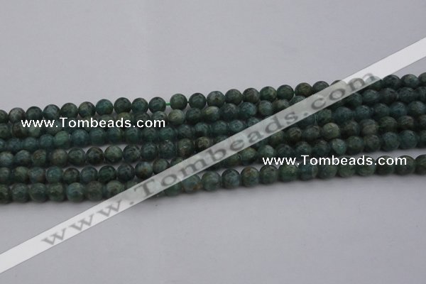 CAP500 15.5 inches 6mm round natual green apatite beads