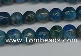 CAP521 15.5 inches 6mm faceted round apatite gemstone beads