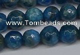 CAP522 15.5 inches 8mm faceted round apatite gemstone beads