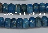 CAP529 15.5 inches 4*7mm faceted rondelle apatite gemstone beads