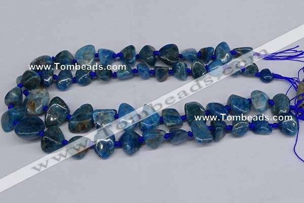 CAP532 15.5 inches 10*12mm - 16*22mm freeform apatite beads