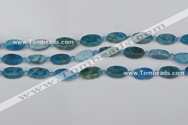 CAP551 15.5 inches 8*16mm oval apatite gemstone beads