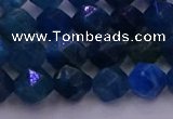 CAP571 15.5 inches 6mm faceted nuggets apatite gemstone beads