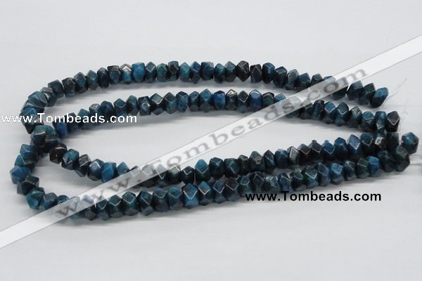 CAP60 15.5 inches 6*12mm faceted rondelle dyed apatite gemstone beads