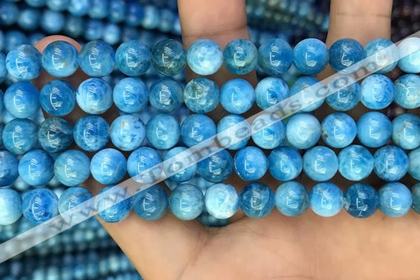 CAP607 15.5 inches 8mm round natural apatite gemstone beads