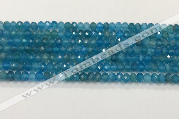 CAP623 15.5 inches 3*4mm faceted rondelle apatite beads