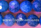 CAP659 15.5 inches 7mm faceted round apatite gemstone beads