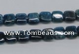 CAP70 15.5 inches 8*8mm square dyed apatite gemstone beads wholesale