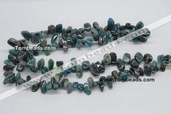 CAP73 15.5 inches 10*20mm nugget dyed apatite gemstone beads wholesale