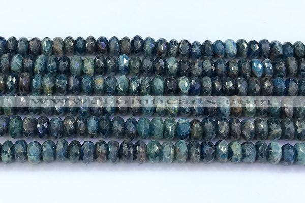 CAP746 15 inches 5*8mm faceted rondelle apatite beads