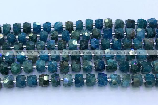 CAP749 15 inches 5*8mm-7*9mm faceted nuggets apatite beads