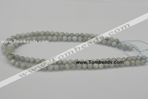 CAQ100 15.5 inches 4mm round AB grade natural aquamarine beads