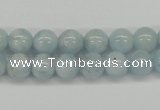 CAQ108 15.5 inches 6mm round A grade natural aquamarine beads