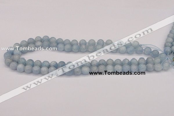 CAQ114 15.5 inches 4mm round AA grade natural aquamarine beads