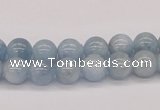 CAQ115 15.5 inches 6mm round AA grade natural aquamarine beads