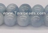CAQ119 15.5 inches 14mm round AA grade natural aquamarine beads