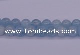 CAQ121 15.5 inches 4mm round AAA grade natural aquamarine beads