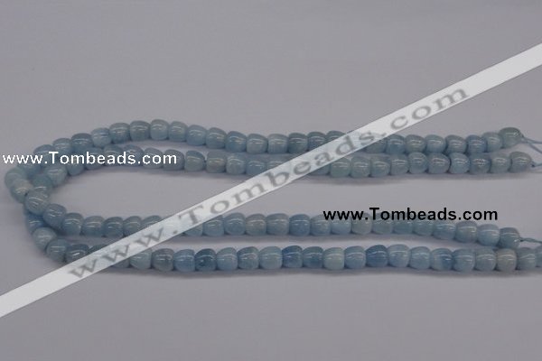 CAQ131 15.5 inches 8*8mm apple-shape natural aquamarine beads