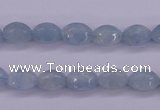 CAQ132 15.5 inches 7*10mm faceted rice natural aquamarine beads