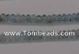 CAQ135 15.5 inches 4*6mm rondelle natural aquamarine beads