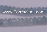 CAQ139 15.5 inches 5*8mm faceted rondelle natural aquamarine beads