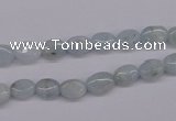 CAQ141 15.5 inches 6*8mm oval natural aquamarine beads wholesale