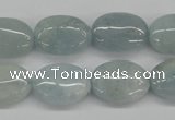 CAQ144 15.5 inches 13*18mm oval natural aquamarine beads wholesale