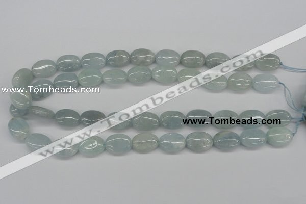 CAQ144 15.5 inches 13*18mm oval natural aquamarine beads wholesale