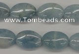 CAQ145 15.5 inches 13*18mm oval natural aquamarine beads wholesale