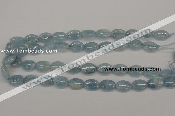 CAQ145 15.5 inches 13*18mm oval natural aquamarine beads wholesale