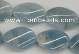 CAQ151 15.5 inches 18*25mm twisted oval natural aquamarine beads