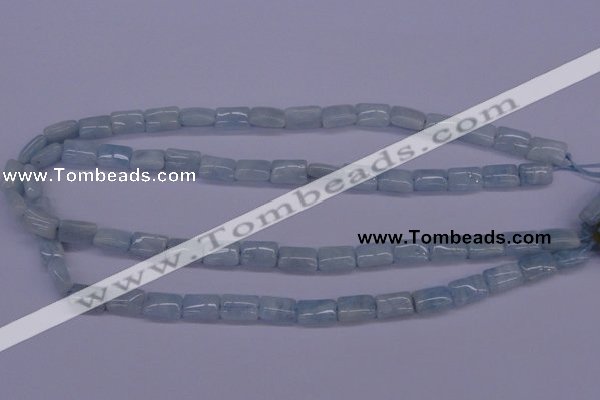 CAQ152 15.5 inches 8*12mm rectangle natural aquamarine beads