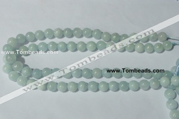 CAQ203 15.5 inches 12mm round natural aquamarine beads wholesale