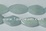 CAQ213 15.5 inches 14*22mm twisted natural aquamarine beads